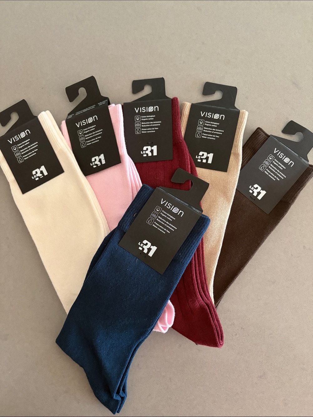 Pack of 6 Simons Men's Ribbed Crew Socks - Pack of 6